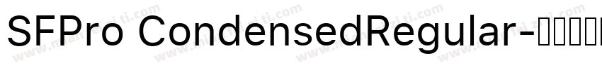 SFPro CondensedRegular字体转换